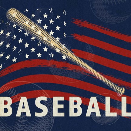 Framed Vintage Baseball Sign 2 Print