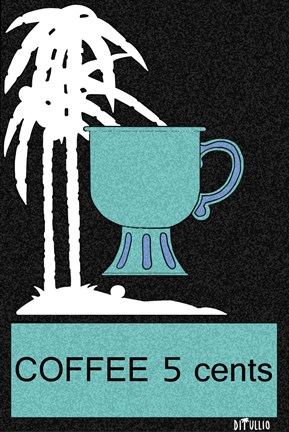 Framed Coffee Palm Trees Print