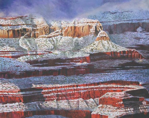 Framed Silence in the Canyon Print