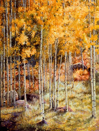 Framed Fall Aspen Print