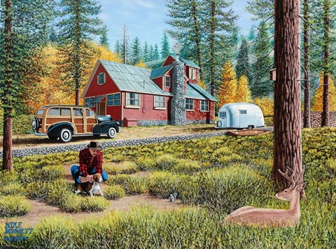 Framed Autumn in the Forest Print