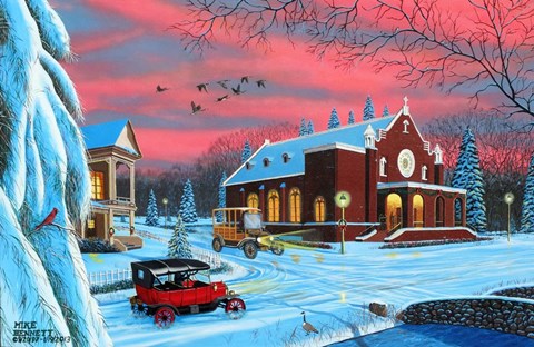 Framed Christmas at St. Bernardines Print