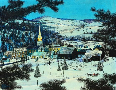 Framed Silent Night - Digital Highlights Print