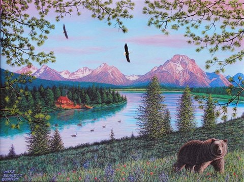 Framed Teton Majesty Print