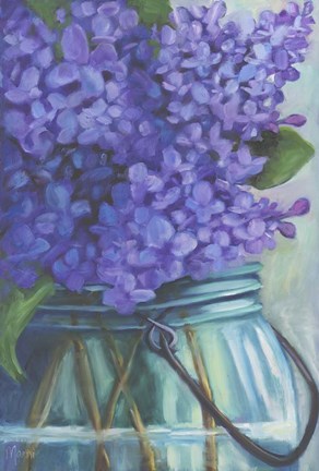Framed Take Time to Smell the Lilacs Print