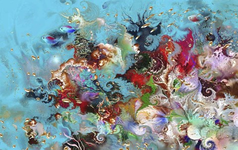 Framed Coral Reef 77 Print