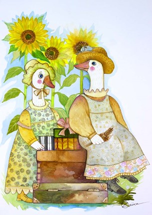 Framed Summer Holidays 2 Print