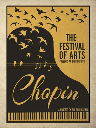 Framed Chopin Print