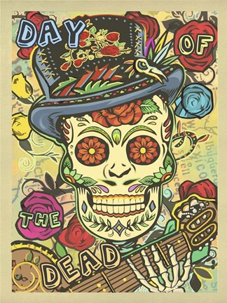 Framed Day of the Dead Print