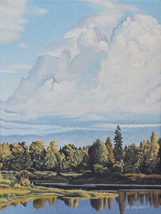 Framed Autumn Clouds Print