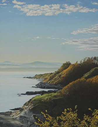 Framed Dallas Road Autumn Print