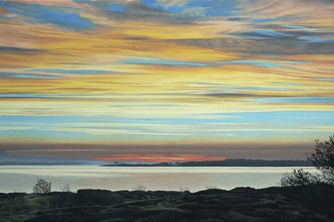 Framed Island Dawn 2 Print