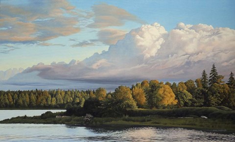 Framed Spring Estuary Print