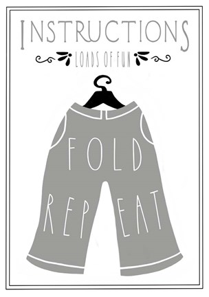 Framed Laundry Pants Print