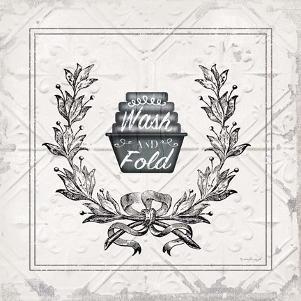 Framed Wash and Fold Print