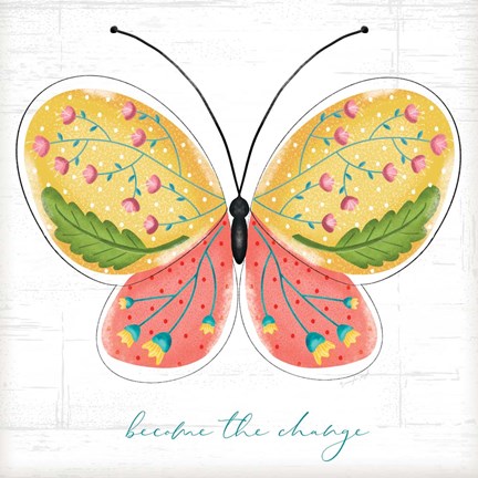 Framed Become the Change Print