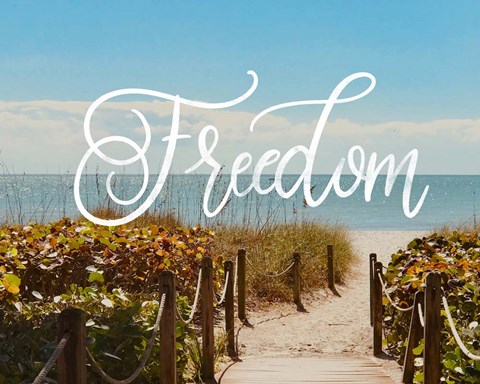 Framed Freedom Beach Print