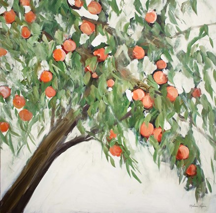 Framed Peach Tree Print