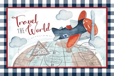 Framed Travel the World Print