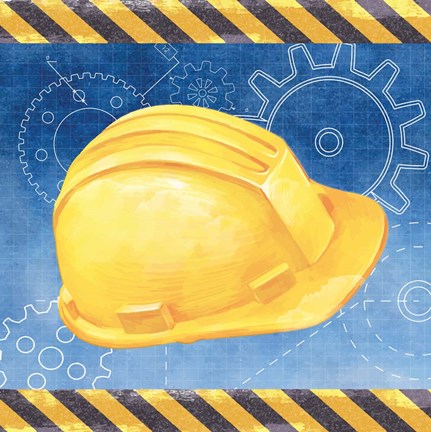 Framed Hard Hat Print