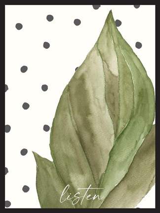 Framed Listen Print