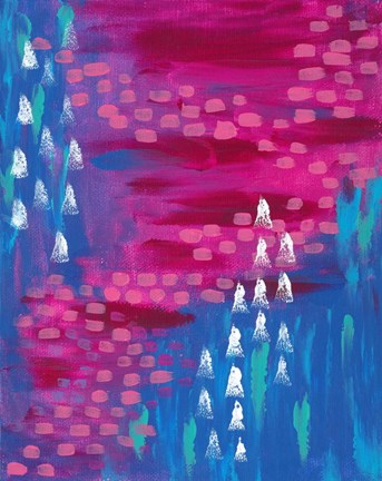 Framed Painted Canvas I Print