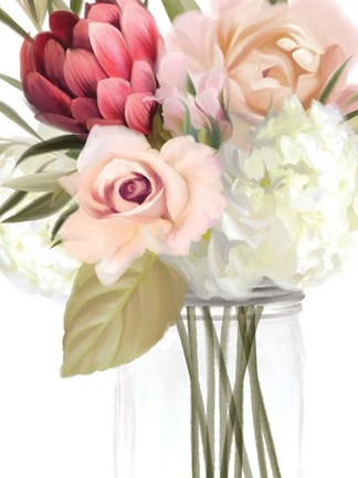 Framed Spring Mason Jar Print