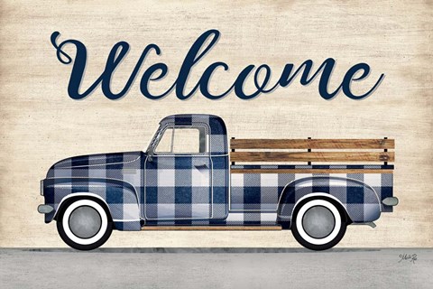 Framed Welcome Truck Print