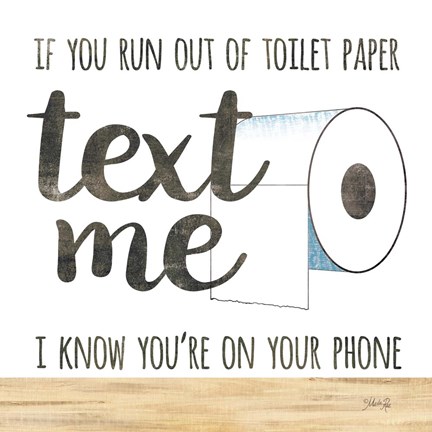 Framed Text Me Print