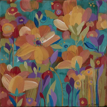 Framed Bright Floral 1 Print