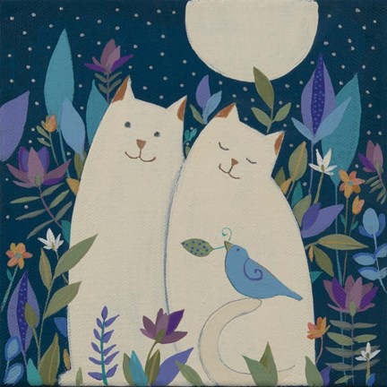 Framed Two Cats Print