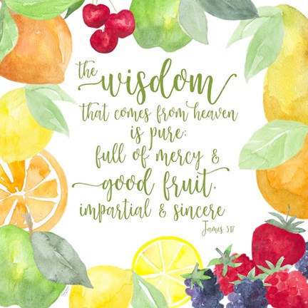 Framed Fruit of the Spirit IV-Wisdom Print