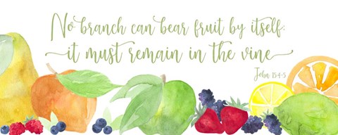 Framed Fruit of the Spirit panel II-Vine Print