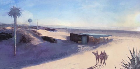 Framed Three Surfers Print