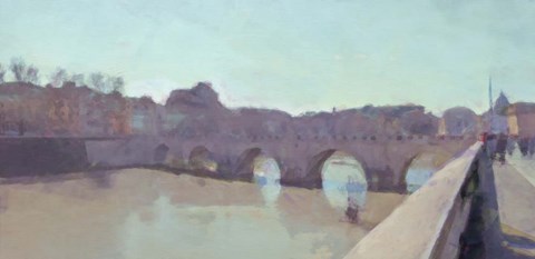 Framed Ponte Sant&#39; Angelo Print