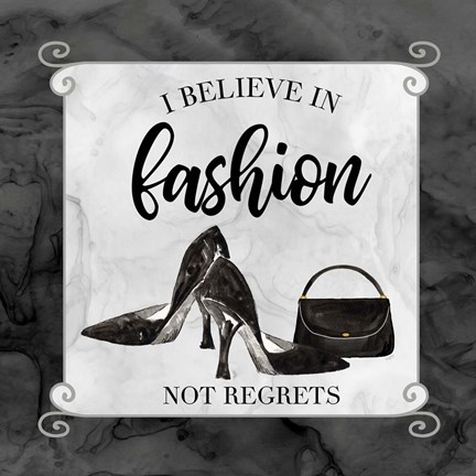 Framed Fashion Humor VII-Believe in Fashion Print