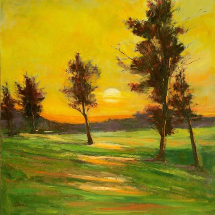 Framed Natural Happy Hour Print