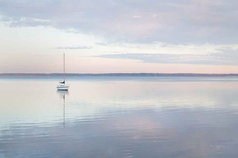 Framed Sailboat in Bellingham Bay I Print