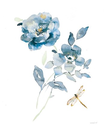 Framed Blues of Summer IV Gilded Print