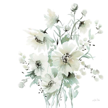 Framed Secret Garden Bouquet I Print