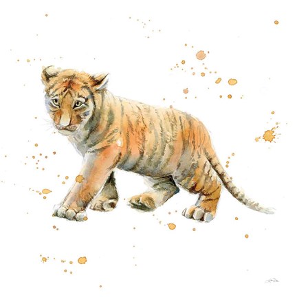 Framed Tiger Cub Print