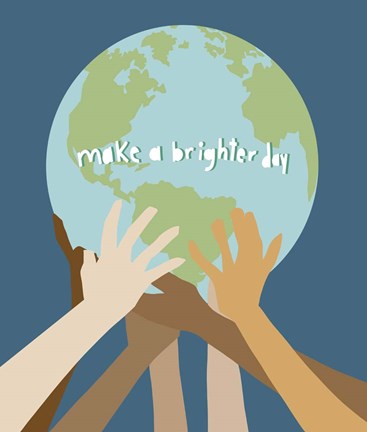 Framed Make a Brighter Day Print