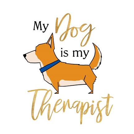 Framed Puppy Positive V Print