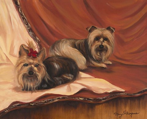 Framed Terrier Couple Print
