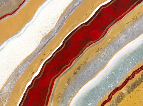 Framed Red Earth I Print