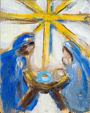 Framed Nativity Print