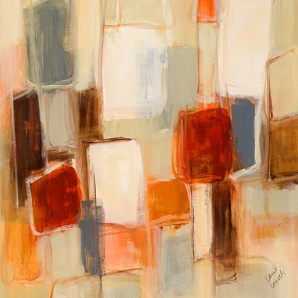 Framed Peaceful Prelude Square I Print