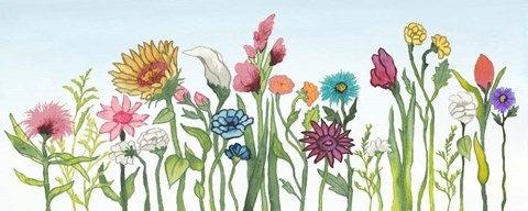 Framed Swaying Blooms I Print