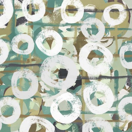 Framed White Spheres I Print