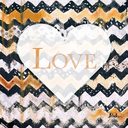 Framed Love Zig Zag Print
